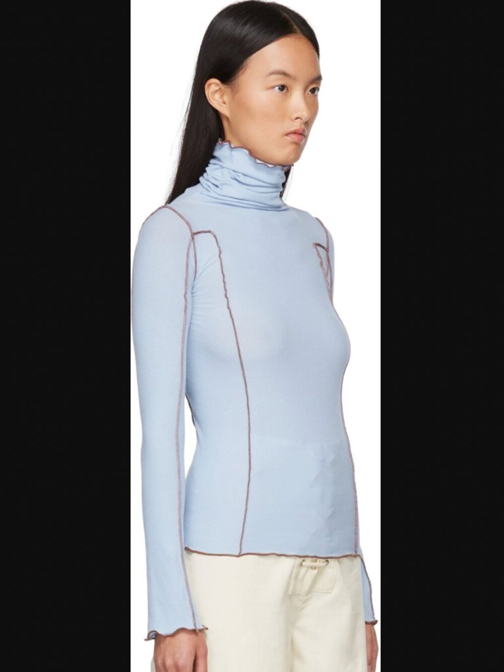 Baserange Blue Omato Turtleneck